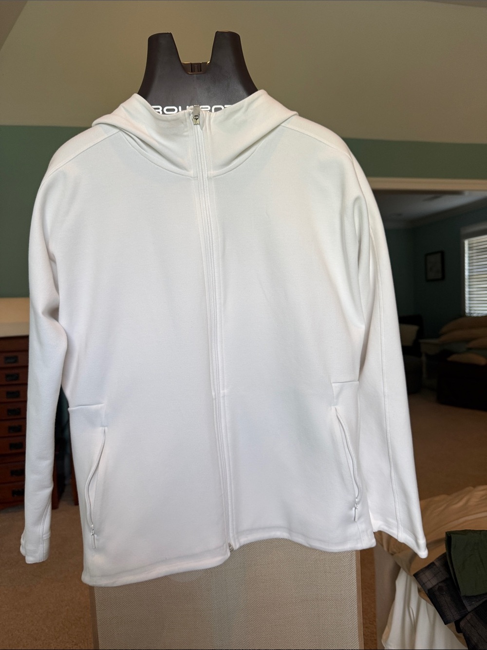 Athleta White Hooded Jacket sz M